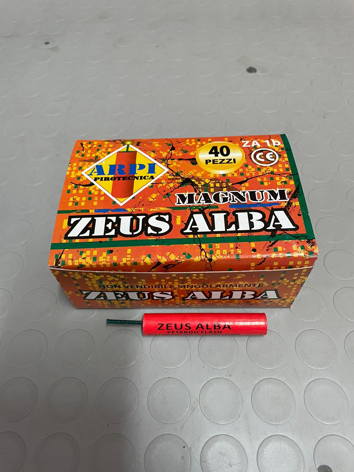 Zeus Alba, produzione italiana, petardo con miccia - Pirotecnica de Rosa